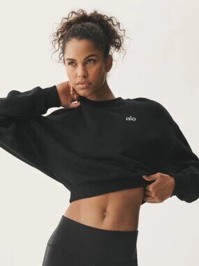 Alo Cropped Accolade Crewneck